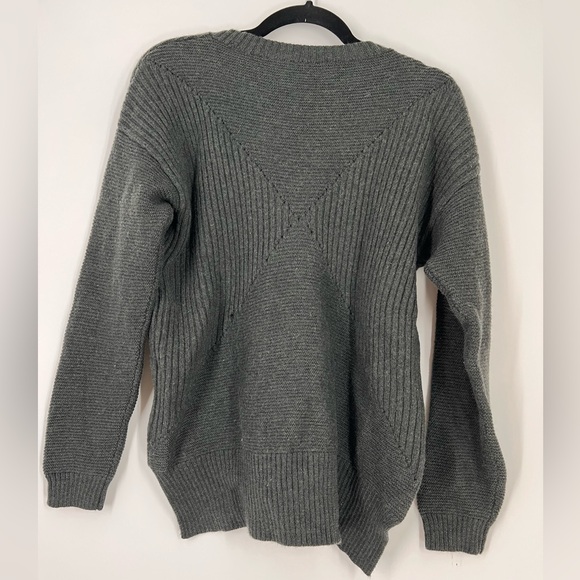 Aritzia Wilfred Grey Green Free Merino Wool Sweater - Isabelli Sweater Medium - Picture 2 of 5